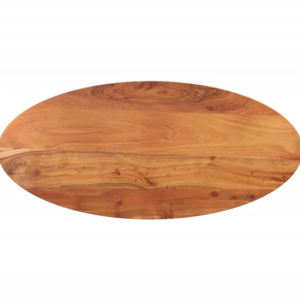 Accessoires Pour Tables-vidaXL Dessus de table 80x40x3,8 cm ovale bois massif d'acacia Bois d'acacia(naturel)