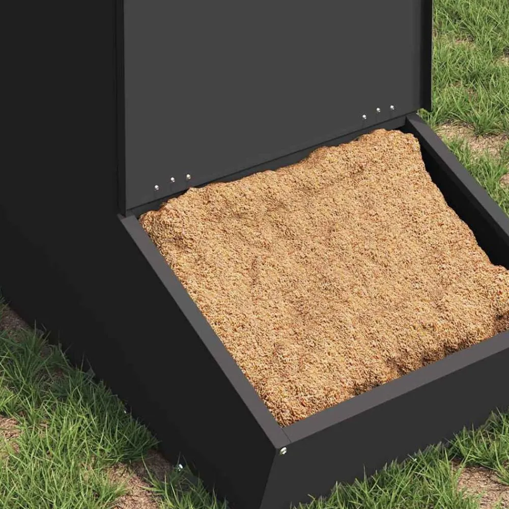 vidaXL Distributeur de porcs 55 x 38 x 76 cm Acier Laminé à Froid