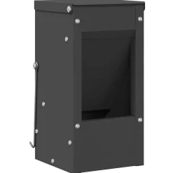 Articles Pour Animaux De Compagnie-vidaXL Distributeur pour lapins 12,5 x 12,5 x 25 cm Noir