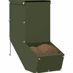 Articles Pour Animaux De Compagnie-vidaXL Distributeur pour lapins 12,5 x 26 x 28,5 cm Vert olive