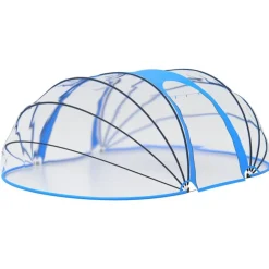 Piscine & Spa-vidaXL Dôme de piscine ovale 530x410x210 cm