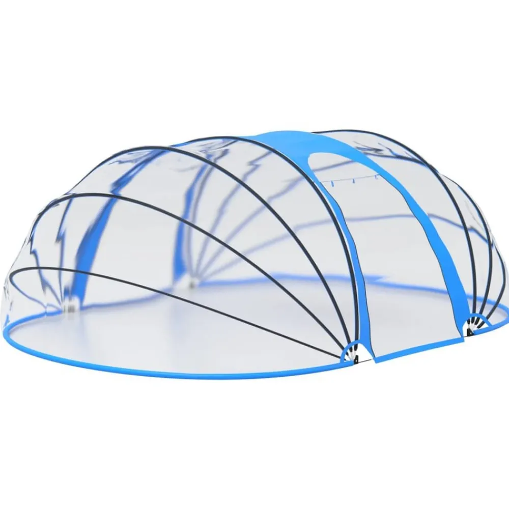 Piscine & Spa-vidaXL Dôme de piscine ovale 530x410x210 cm