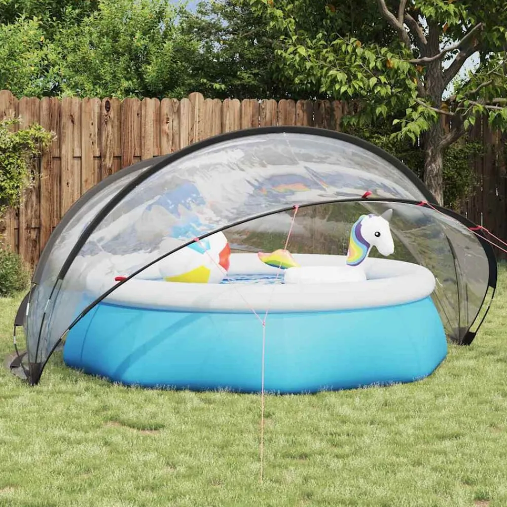 Piscine & Spa-vidaXL Dôme de piscine 336 x 322 x 160 cm PVC Transparent