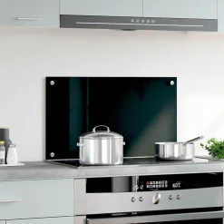 Arts De La Table & Arts Culinaires-vidaXL Dosseret de cuisine 70x40 cm Verre trempé Noir
