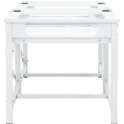 Accessoires Pour Appareils Électroménagers-vidaXL Double socle pour machine à laver étagères coulissantes Blanc