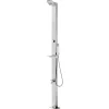 vidaXL Douche de jardin 220 cm Acier inoxydable