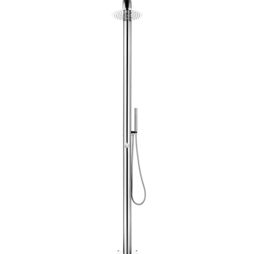 Piscine & Spa-vidaXL Douche de jardin 225 cm Acier inoxydable