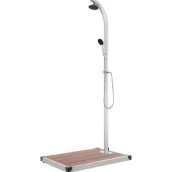 vidaXL Douche de jardin avec base 220 cm Aluminium