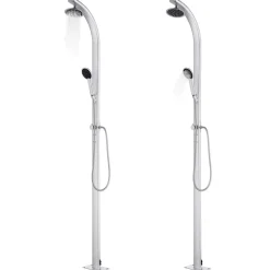 vidaXL Douche de jardin avec base 220 cm Aluminium