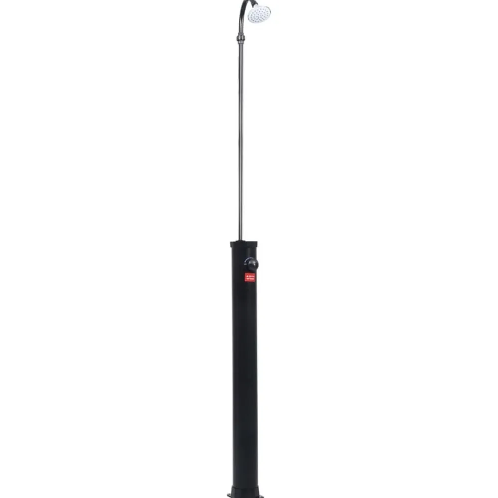 vidaXL Douche solaire de jardin Noir 215 cm 8 L