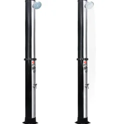 vidaXL Douche solaire d'extérieur avec pomme de douche et robinet 40 L