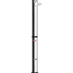Piscine & Spa-vidaXL Douche solaire d'extérieur avec pomme de douche et robinet 35 L Argent