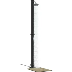 Piscine & Spa-vidaXL Douche solaire extérieure Noir 217 cm PVC et Aluminium