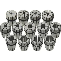 vidaXL Douilles de serrage ER11 13 pcs Ensemble d'outils de tournage