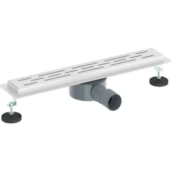 vidaXL Drain de douche avec couvercle en verre et siphon à 360° 50 cm