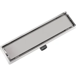 vidaXL Drain de douche linéaire 530 x 140 mm Acier inoxydable