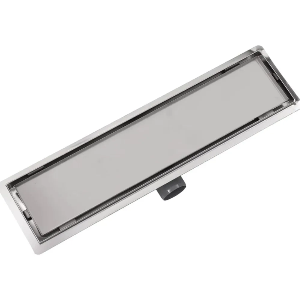 vidaXL Drain de douche linéaire 530 x 140 mm Acier inoxydable