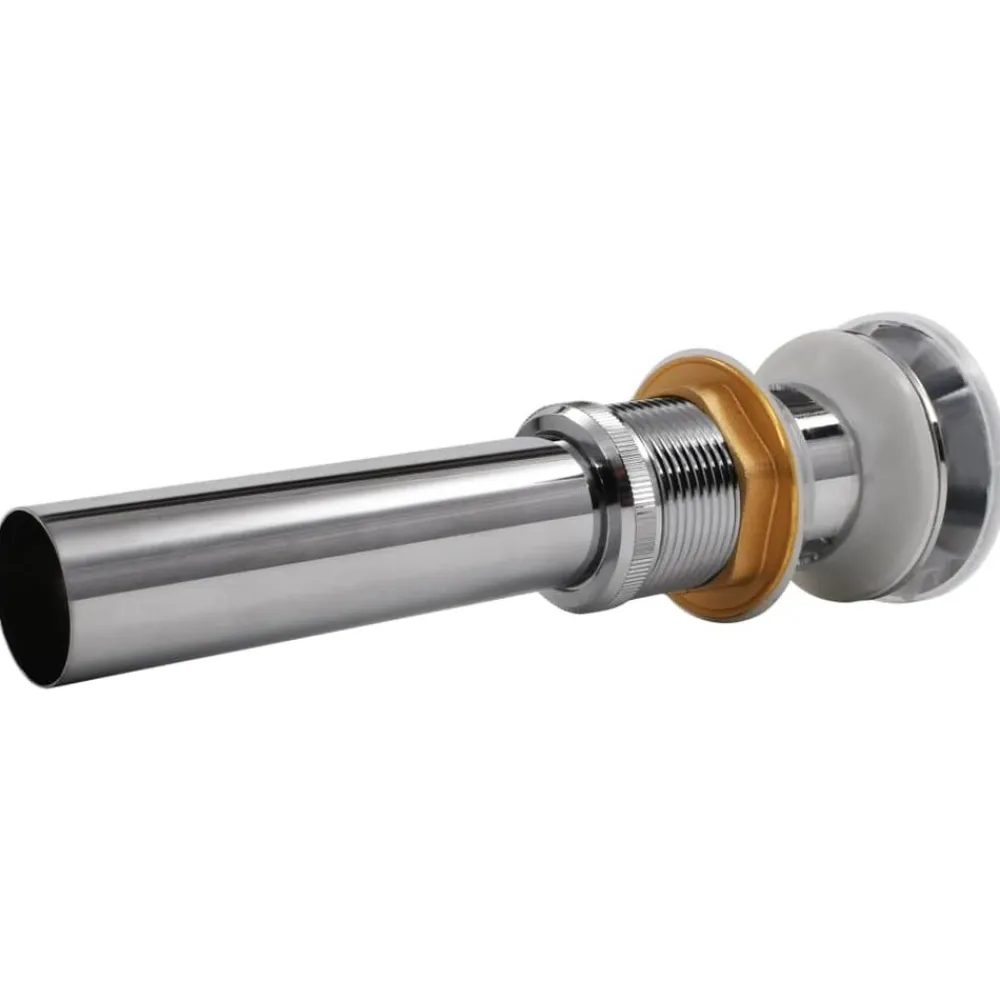Plomberie-vidaXL Drain d'évier escamotable Acier inoxydable