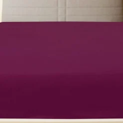 Linge-vidaXL Drap-housse Jersey Bordeaux 90x200 cm Coton Bordeaux