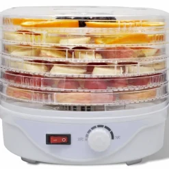 vidaXL Déshydrateur avec 6 plateaux empilables (ronds)