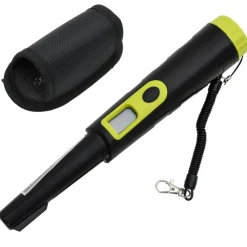 Appareils De Détection Et Attaches-vidaXL Détecteur de métaux pinpointer avec écran LCD noir et jaune