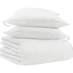 vidaXL Duvet d'hiver avec oreiller 3 pcs Blanc Plume de canard