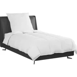 Linge-vidaXL Duvet d'hiver avec oreiller 2 pcs Blanc Plume de canard