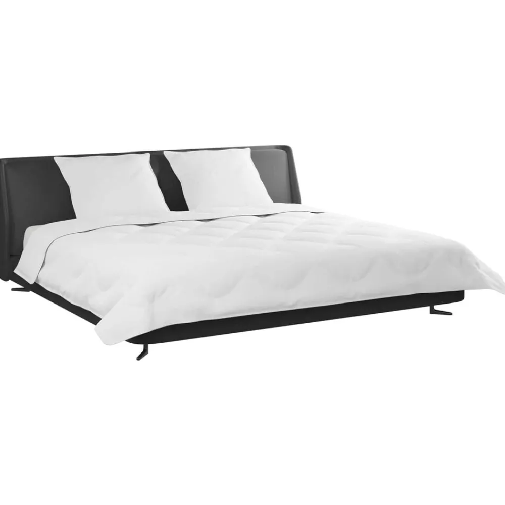 Linge-vidaXL Duvet d'hiver avec oreiller 3 pcs Blanc Microfibre
