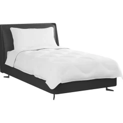 vidaXL Duvet d'été simple avec oreiller 2 pcs Blanc Microfibre