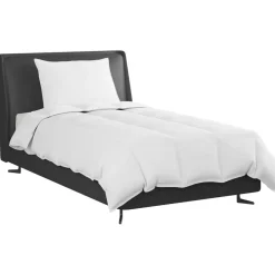 vidaXL Duvet d'été simple avec oreiller 2 pcs Blanc Plume de canard