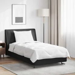 vidaXL Duvet d'été simple avec oreiller 2 pcs Blanc Microfibre