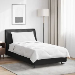 Linge-vidaXL Duvet d'été simple avec oreiller 2 pcs Blanc Microfibre