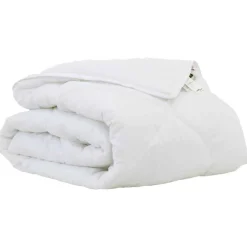 Linge-vidaXL Duvet d'été simple Blanc 220 x 135 x 3 cm Polyester
