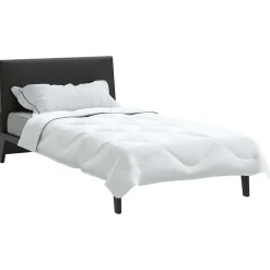 Linge-vidaXL Duvet d'été simple Blanc 220 x 135 x 3 cm Polyester