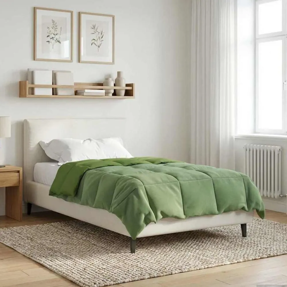 vidaXL Duvet d'été simple Matelassé 135 x 200 cm Microfibre