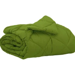Linge-vidaXL Duvet d'été simple 200 x 135 cm Microfibre Vert