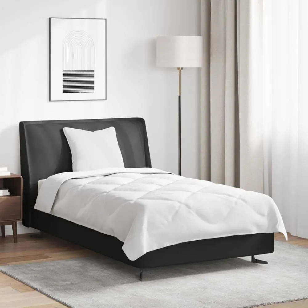 vidaXL Duvet toutes saisons avec oreiller 2 pcs Blanc Microfibre