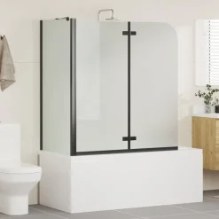 Plomberie-vidaXL Enceinte de Douche 120 x 68 x 130 cm Noir