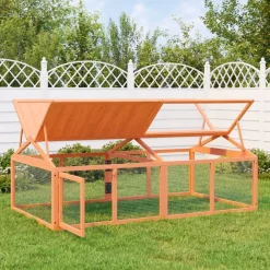 vidaXL Enclos animaux 200x112,5x74 cm bois massif de pin