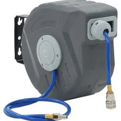 vidaXL Enrouleur automatique de tuyau d'air 1/4" 12 m