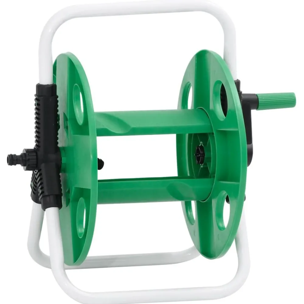 Accessoires De Quincaillerie-vidaXL Enrouleur de tuyau vert sur pied pour tuyau de 45 m 1/2" acier
