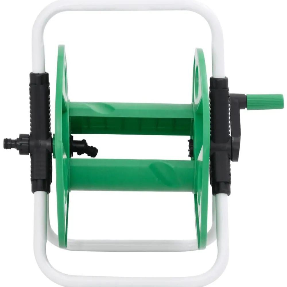 Accessoires De Quincaillerie-vidaXL Enrouleur de tuyau vert sur pied pour tuyau de 45 m 1/2" acier