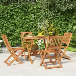 Mobilier De Jardin-vidaXL Ensemble à manger de jardin 5 pcs Bois d'acacia solide