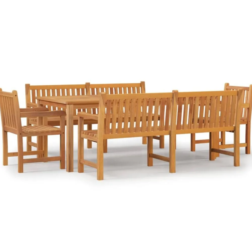 Mobilier De Jardin-vidaXL Ensemble à manger de jardin 5pcs Bois de teck massif