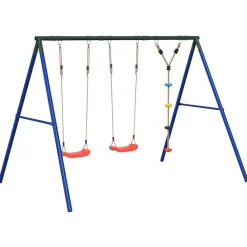 vidaXL Ensemble balançoire d'extérieur balançoires et corde à disque