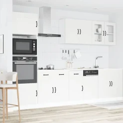 Armoires & Meubles De Rangement-vidaXL Ensemble d'armoires cuisine 7pcs Kalmar bois d'ingénierie Blanc