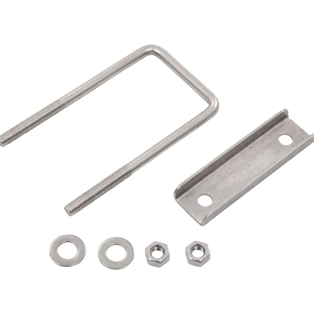Clôtures & Barrières-vidaXL Ensemble de 25 connecteurs en U pour poteau de clôture 60x40 mm Argent