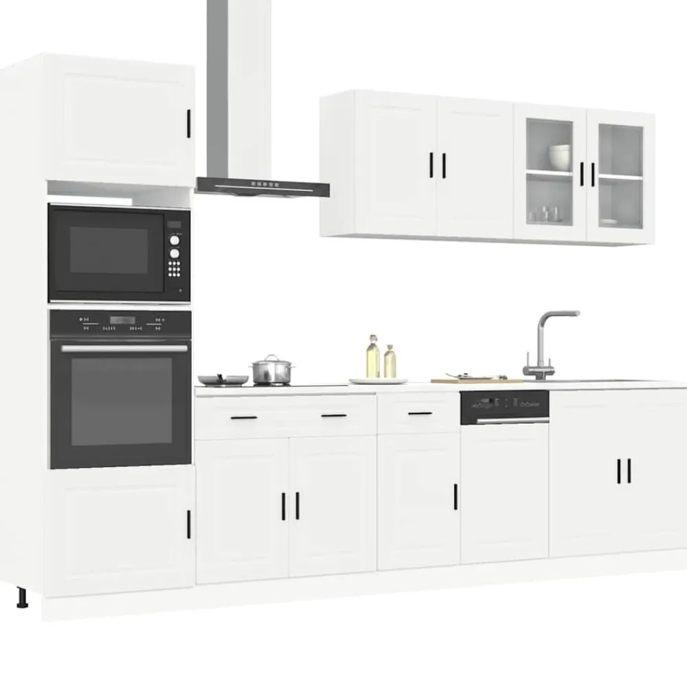 vidaXL Ensemble de 7 meubles de cuisine "Porto" en bois d'ingénierie