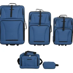 vidaXL Ensemble de bagages de voyage tissu