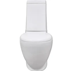 Plomberie-vidaXL Ensemble de bidet et toilette Céramique Blanc
